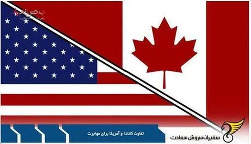 مقایسه ۳ تفاوت اساسی کانادا و آمریکا برای مهاجرت + جدول و جزئیات