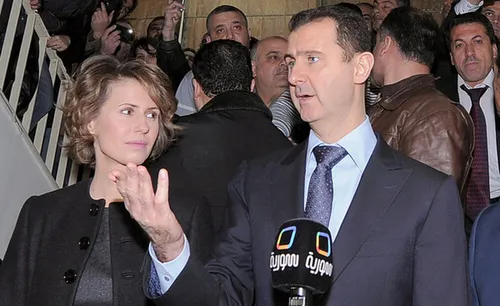 ابن بشار اسد در خیابان لوکس مسکو آفتابی شد