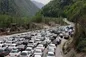 ترافیک شدید خودرو‌ها در جاده‌های منتهی به مازندران