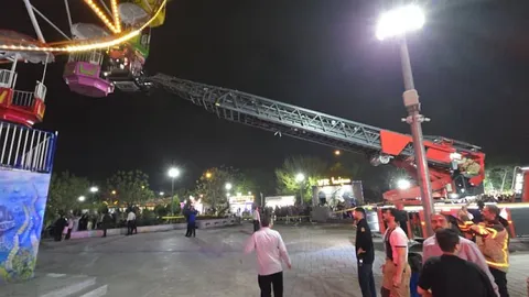 حادثه در شهربازی شهری ری