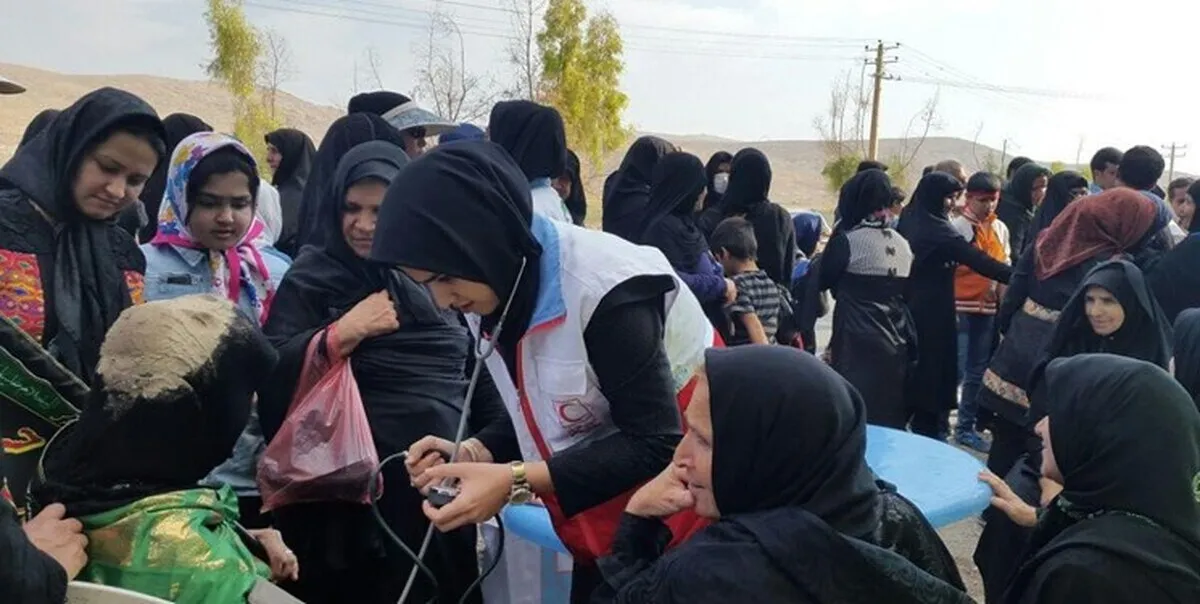 آمادگی هلال‌احمر جهت پوشش امدادی مراسم جاماندگان اربعین دماوند