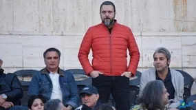 حرکت دیدنی کامبیز دیرباز در جشن قهرمانی پرسپولیس + فیلم